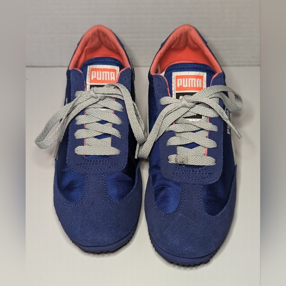 PUMA SHOES CLASSIC WEDGE CAROLINA STRIPE WOMENS US 7 EUR 37.5 - Picture 2 of 8